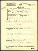 Applicant: Bohs, Bernhard; born 27.4.1871 in Roman (Romania); married.