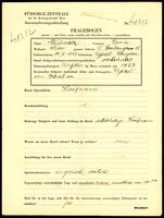 Applicant: Neubauer, David; born 14.9.1898 in Ujpest (Hungary); married.