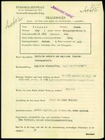 Applicant: Propper, Gisela; born 24.11.1893 in Vienna (Austria); single.