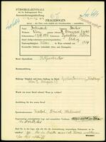 Applicant: Grünseid, Isidor; born 28.12.1906 in Zydaczów (Ukraine); single.