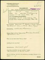 Applicant: Schinagel, Emanüel; born 15.1.1888 in Gorlice (Poland); single.