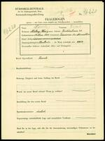 Applicant: Glanzberg, Eugenie; born 18.3.1892 in Tarashany (Ukraine); single.