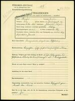 Applicant: Blümel, Josefine; born 5.5.1881 in Jamnitz, Mähren; single.
