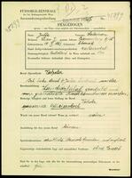 Applicant: Juffe, Salamon; born 15.5.1881 in Zbaraz; married.