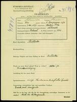 Applicant: Schneider, Hermann; born 7.5.1879 in Strutyn (Poland); married.