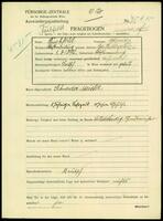 Applicant: Tuchfeld, Moritz; born 1.3.1872 in Klosterneuburg; married.