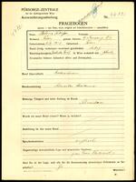Applicant: Wolfer, Helene; born 6.9.1918 in Vienna (Austria); single.