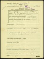 Applicant: Toch, Anna; born 23.7.1894 in Vienna (Austria); married.