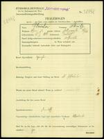 Applicant: Fleischer, Moritz; born 13.1.1877 in Třebíč (Czech Republic); married.