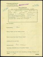 Applicant: Blumenberg, David Isak; born 30.8.1888 in Cieszanów (Poland); married.
