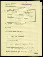 Applicant: Bauer, Rosa; born [no date] in Totis (Hungary); single.
