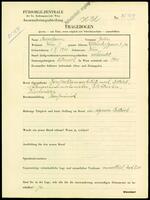 Applicant: Rosenbaum, Julius; born 1.2.1900 in Vienna (Austria).