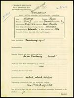 Applicant: Schattner, Hersch; born 27.4.1896 in Russ, Banilla.