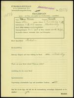 Applicant: Reiner, Henriette; born 2.12.1879 in Klosterneuburg (Austria); widowed.