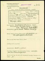 Applicant: Silbermann, Moses Simon; born 13.11.1888 in Vasylkivtsi (Chortkiv Raion, Ukraine); married.