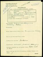 Applicant: Pollak, Otto; born 26.4.1898 in Laibach, Ljubljana (Slovenia); single.