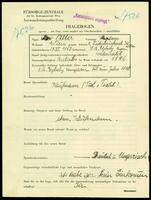 Applicant: Alter, Abraham; born 27.6.1863 in Sátoraljaújhely (Hungary); married.