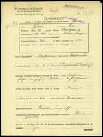 Applicant: Haas, Leo; born 12.4.1884 in Sárvár (Hungary); married.