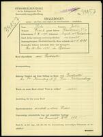 Applicant: Hahn, Julius; born 6.9.1876 in Auspitz (Czech Republic); married.