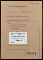 The Tortosa disputation : regesta of documents from the Archivo de la Corona de Aragon, Fernando I, 1412-1416