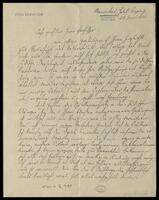 Personal correspondence: Leon Kornitzer - A. Z. Idelsohn (manuscript). 1933, June