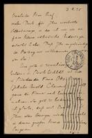 Correspondence with periodicals: Zeitschrift fuer Musikwissenschaft - A. Z. Idelsohn (manuscript). 1923-1925, March-August