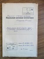Метрическая книга записи умерших евреев в м-ке Песчанка за 1864 г.
