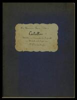 Des Veronesers Gaius Valerius Catullus (manuscript) Gedichte, im Versmaße des Originals ins Deutsche übertragen von Paul Frankenburger. .[archival material]