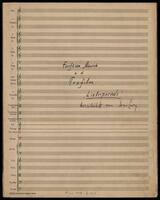 Fanfaren Marsch aus dem Tonfilm "Liebesparade" (arrangement manuscript).