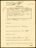 Applicant: Fischler, Abraham; born 22.3.1892 in Bochnia (Poland); married.