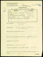 Applicant: Weltsch, Walther; born 27.1.1901 in Český Těšín (Czech Republic); married.