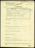 Applicant: Honig, Jezaiasz/Osias; born 9.6.1904 in Czerniejów (Chelm, Poland); married.