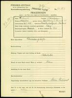 Applicant: Sukznik, Abraham; born 30.9.1908 in Novohrad-Volynsʹkyĭ (Ukraine); single.