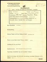 Applicant: Schönblüh, Isidor; born 29.9.1886 in Temeswar (Romania); married.