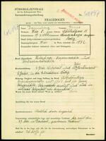 Applicant: Danneberg, Ernst; born 17.4.1888 in Szombathely (Hungary); single.