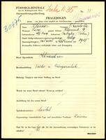 Applicant: Kleiner, Charlotte; born 11.9.1909 in Bibrka (Ukraine); single.
