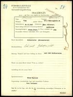 Applicant: Schulz, Walter; born 10.11.1903 in Linz (Austria); divorced.