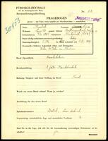 Applicant: Huschak, Lina; born 7.4.1885 in Boskovice (Czech Republic); single.