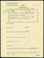 Applicant: Sztrubel, Chaja; born 18.4.1878 in Sosnovice (Poland); no status registered.