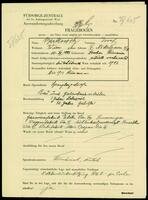 Applicant: Berkowitz, Josef; born 10.12.1888 in Dorohoi (Romania); married only ritually.