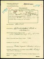 Applicant: Roth, Katherine; born 13.9.1904 in Zemianske Kostol̕any (Slovakia); married.