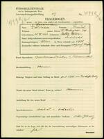 Applicant: Grossmann, Samuel; born 28.12.1868 in Police (Czech Republic); married.