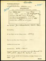 Applicant: Aszkenaze, Schaje; born 27.7.1872 in Busk (Ukraine); married.