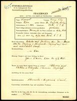 Applicant: Lanzet, Eisig; born 3.3.1904 in Vrbové (Slovakia); divorced.