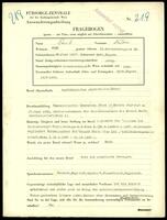 Applicant: Taub, Anton; born 28.6.1917 in Györ (Hungary); single.