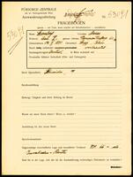 Applicant: Sternberg, Moses; born 14.11.1880 in Stryj (Poland); married.