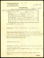 Applicant: Neuwirth, Béla; born 9.5.1896 in Sillein (Slovakia); married.