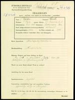 Applicant: Raber, Gusti; born 13.12.1906 in Lukanowice (Poland); married.