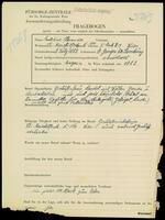 Applicant: Alexander, Ernestine; born 8.7.1882 in Svätý Jur (Slovakia); widowed.