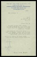 Letters. American Fund for Israel Institutions (manuscript). 6.8.1964
